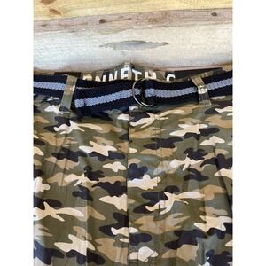NWT Kenneth Cole Mens Camouflage Regular Fit Tech Stretch Cargo Shorts Size 42‎